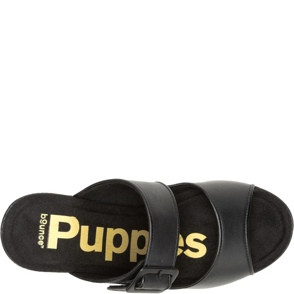 Hush Puppies Poppy Buckle Slide All-Weather Outdoor Shoes Toe Post