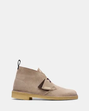 Compact Frame Desert Boot (m) Wolf Suede