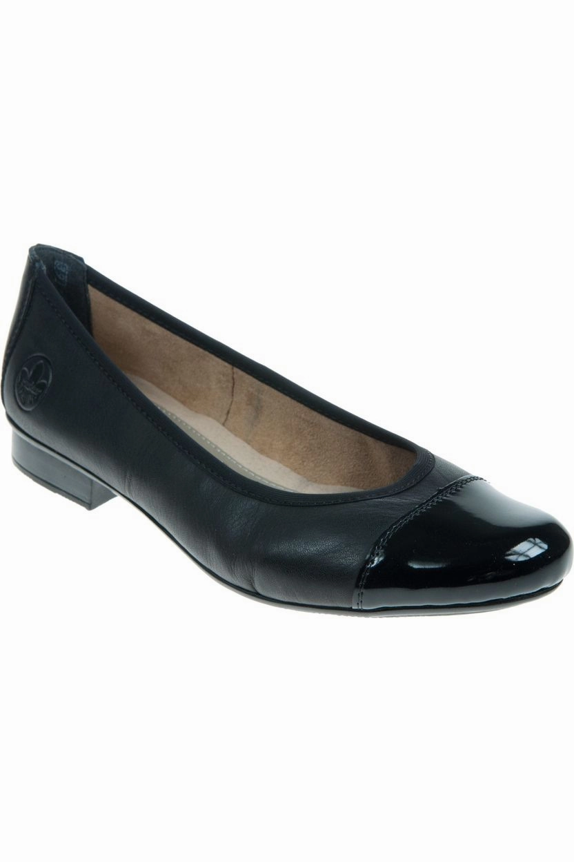 Rieker Ladies 51998-00 black ballerina Real Shade