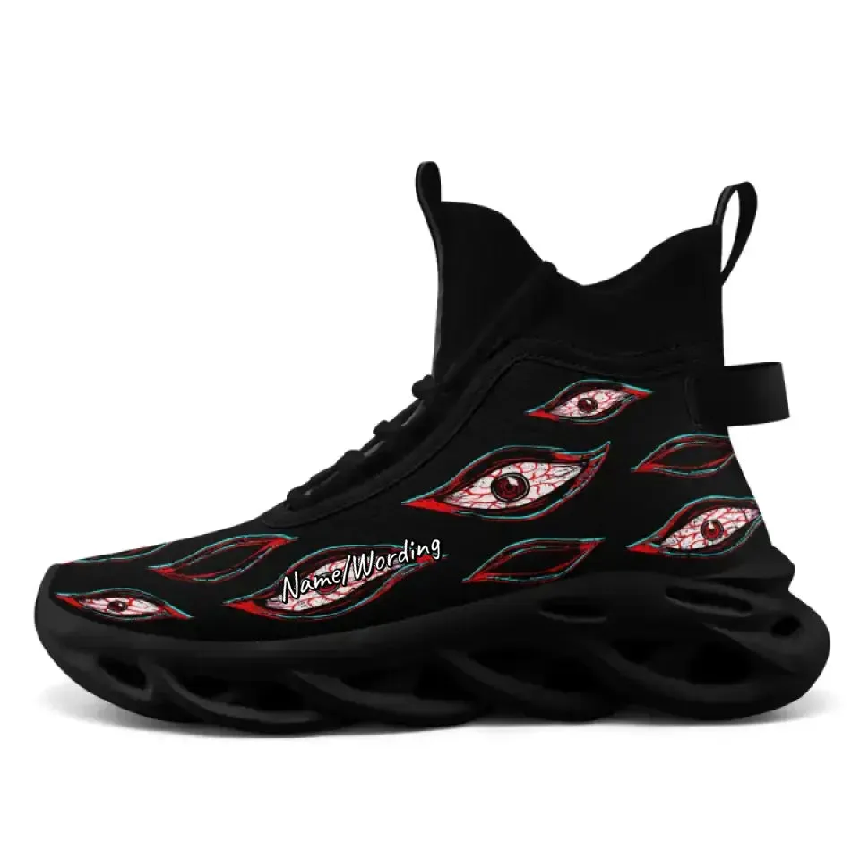 Holiday Gifts,Personalized Florals Sneakers, Custom Mushroom Shoes, Glow At Night Breathable Shoes Asics Style Shoes