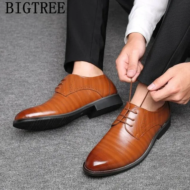 Colour Shoes With Dress Party Wedding Dress Shoes Men Leather Oxford Shoes For Men Zapatos