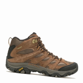 Men's Merrell, Moab 3 Mid Waterproof Hiking Boot - Wide Width Hunter Winter Comfort
