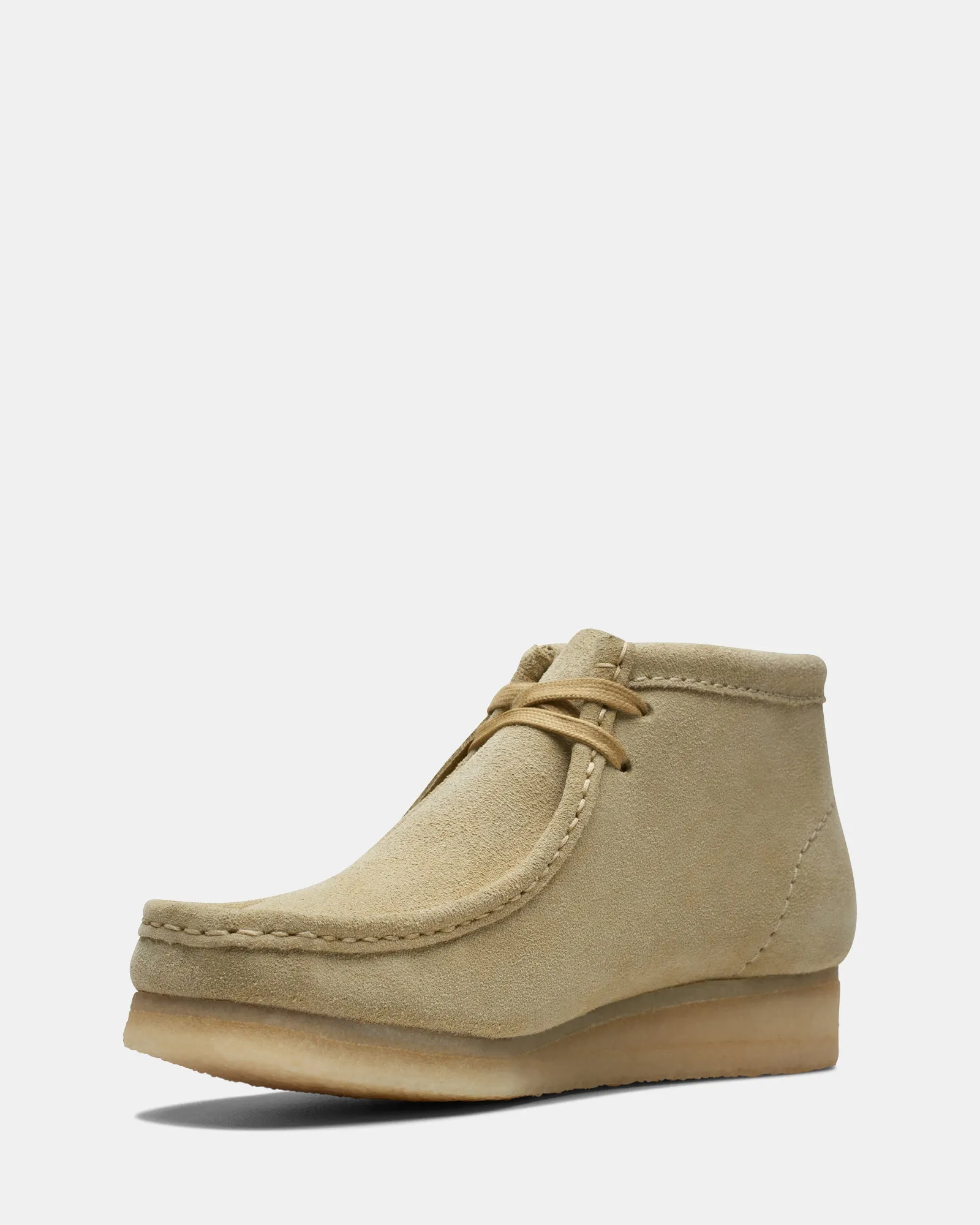 Ankle Lock Wallabee Boot. (W) Maple Suede