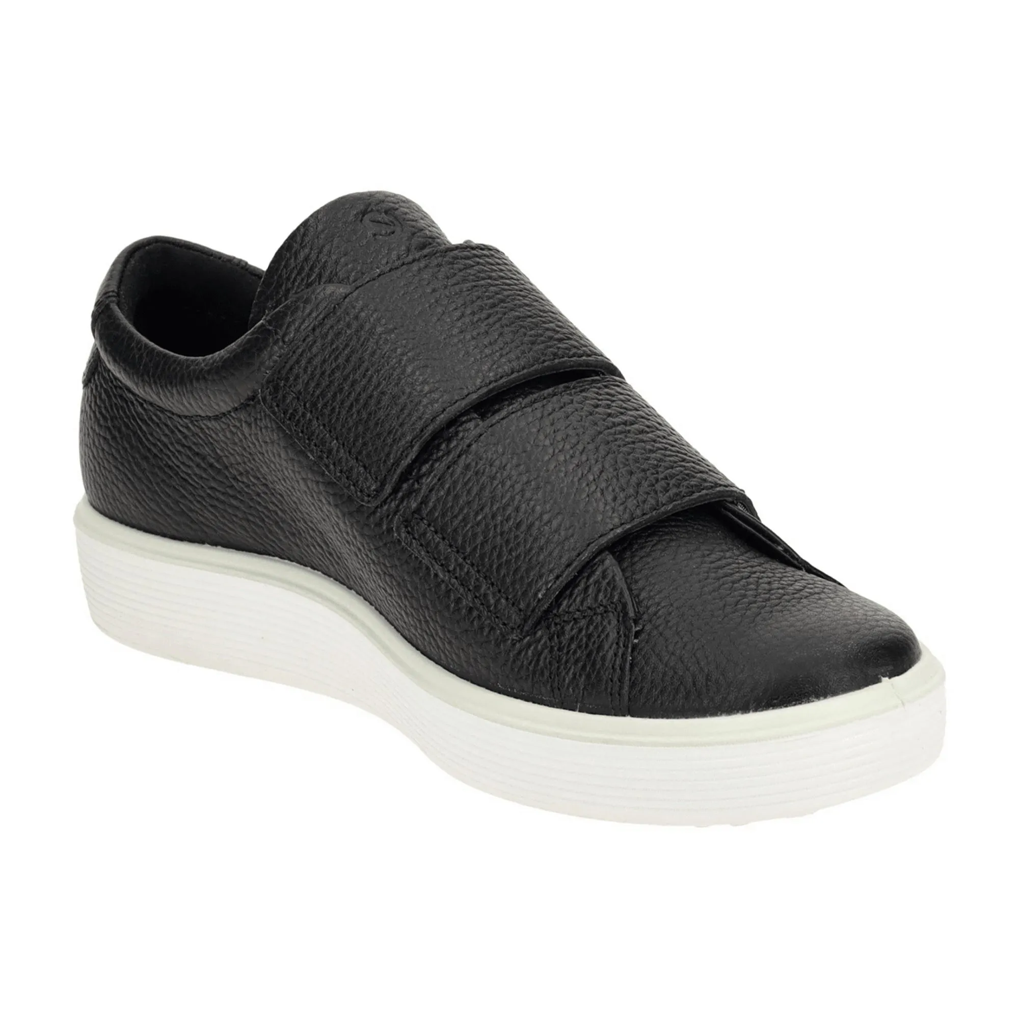 Adidas Tubular Running Shoes Ecco Soft 60 Women's Black Slip-on Shoes with Velcro Closure
