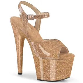 Asics All Black Tennis Shoes ADORE-709GP Pleaser Gold Glitter Sexy Platform Shoes (Pole Dancing Heels)