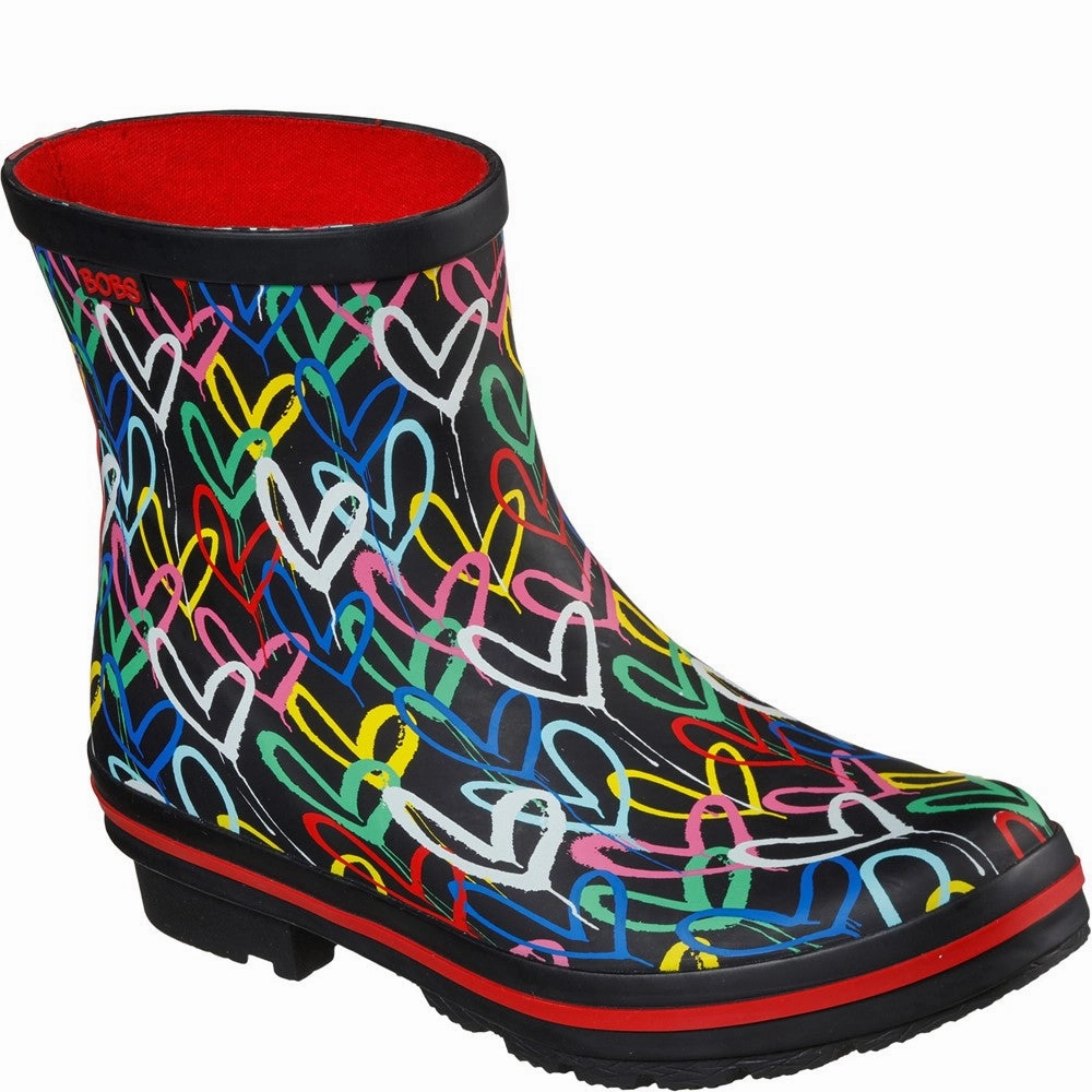 Skechers Rain Check Raining Love Patterned Wellingtons Laid Back