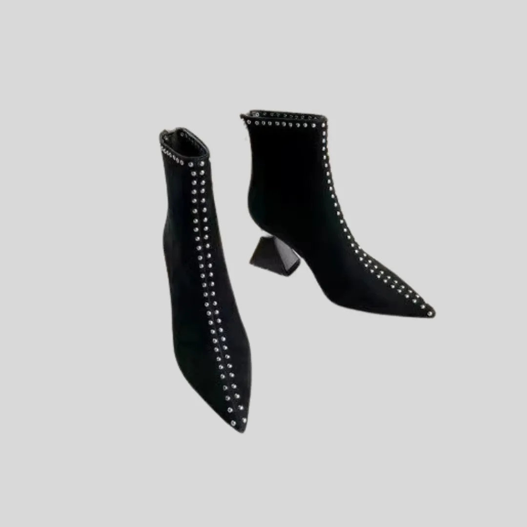 Adidas Holographic Shoes Ankle Boots Metal Stud - Black