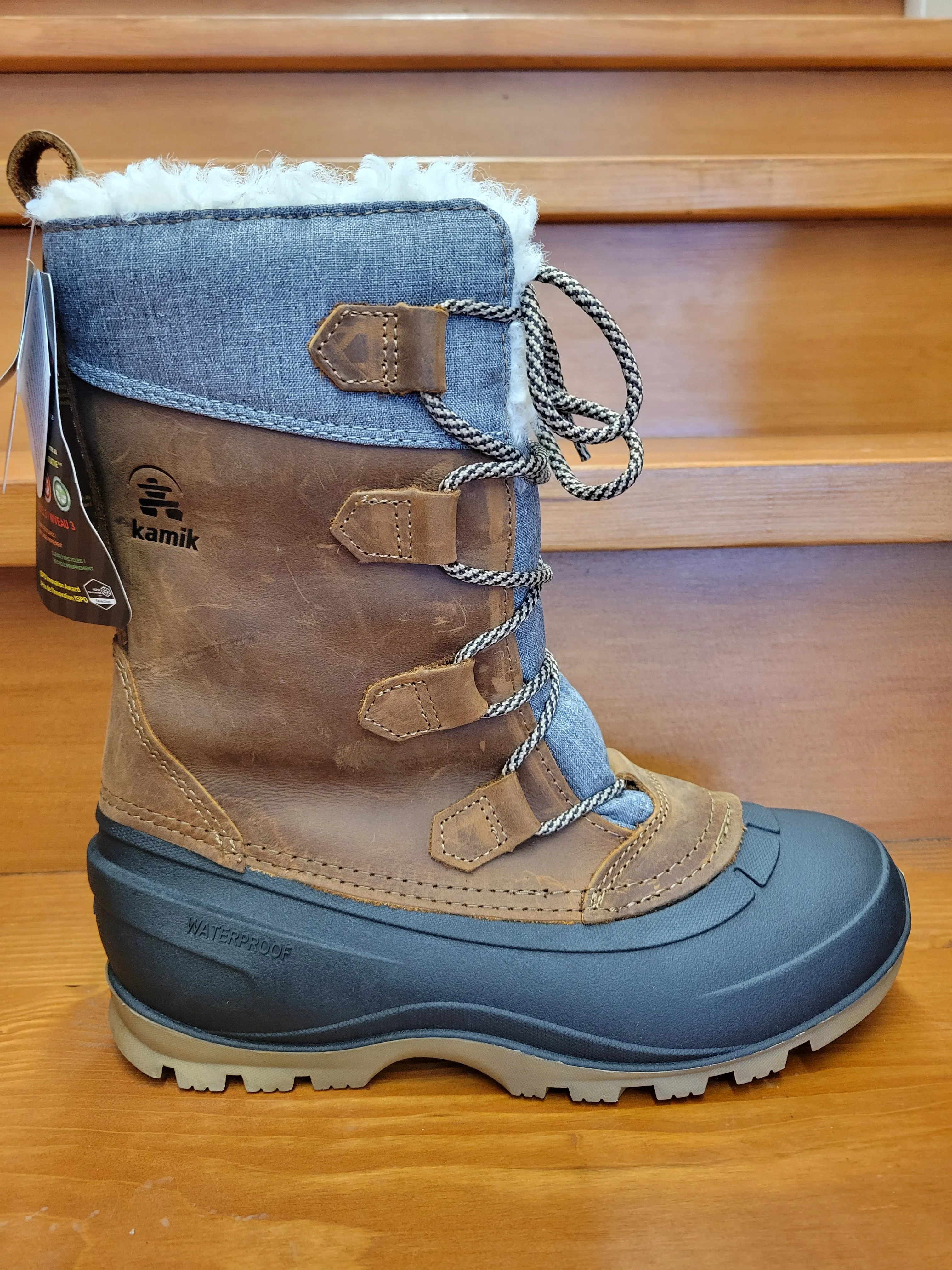 Kamik Snowgem Cognac WK2164 Flexible Construction Daily Comfort