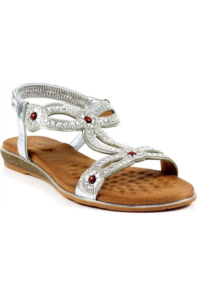 Lunar Sandals Marca JLH459 silver Practical Outdoor Footwear