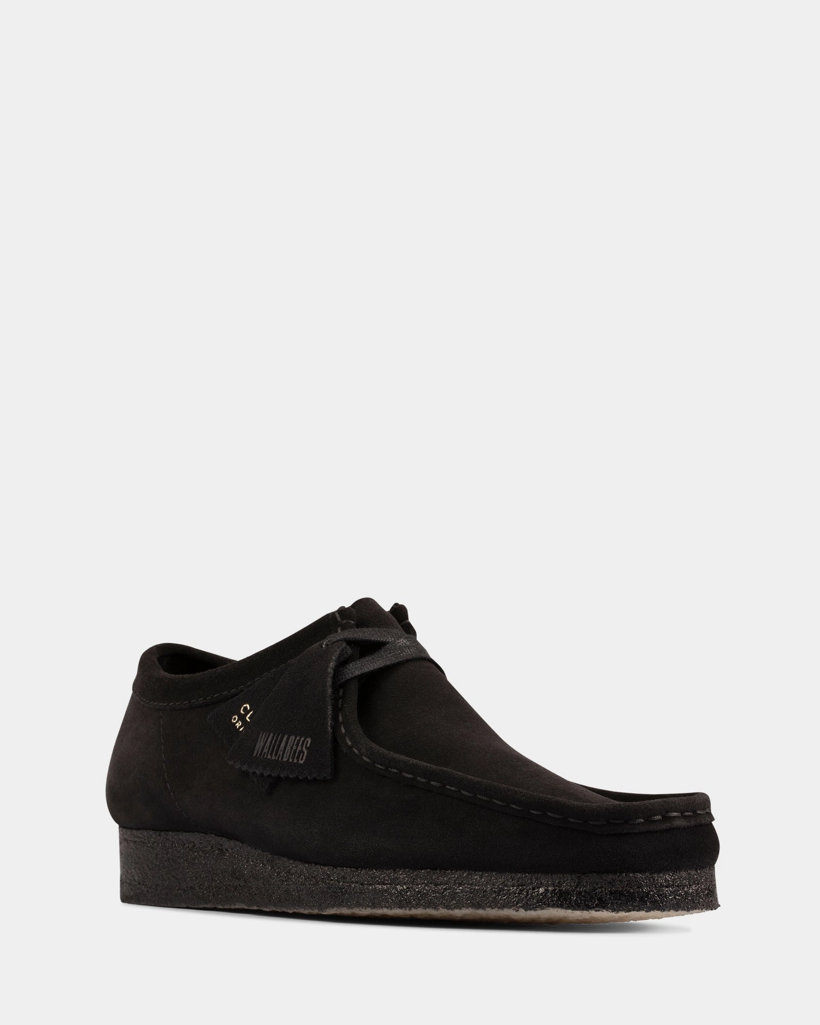Loafers style Reinforced heel Wallabee (M) Black Suede Ii