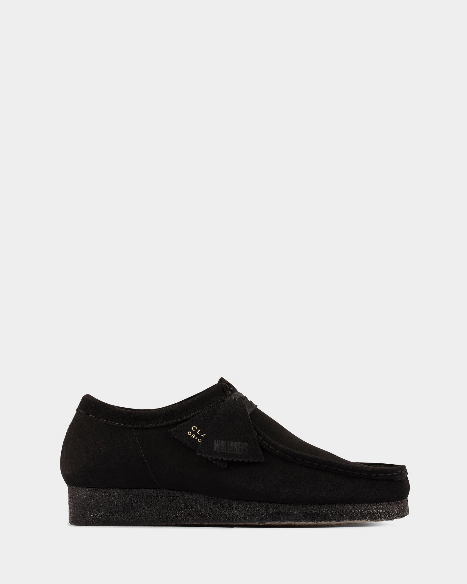 Wallabee (M) Black Suede Ii Versatile Footwear Easy Slip-On