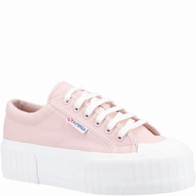 Superga 2631 Stripe Platform Trainer padded tongue shoes