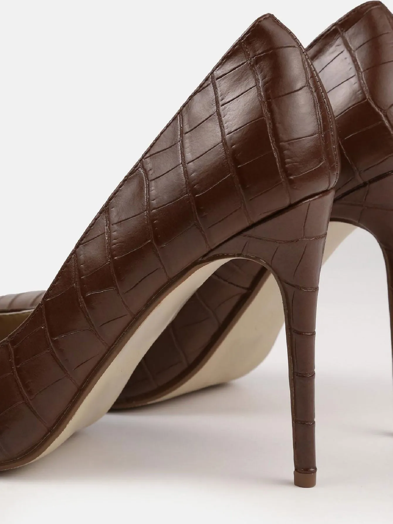 Asics Gel-pulse 13 Running Shoes Faux Leather Croc Heeled Court Shoes