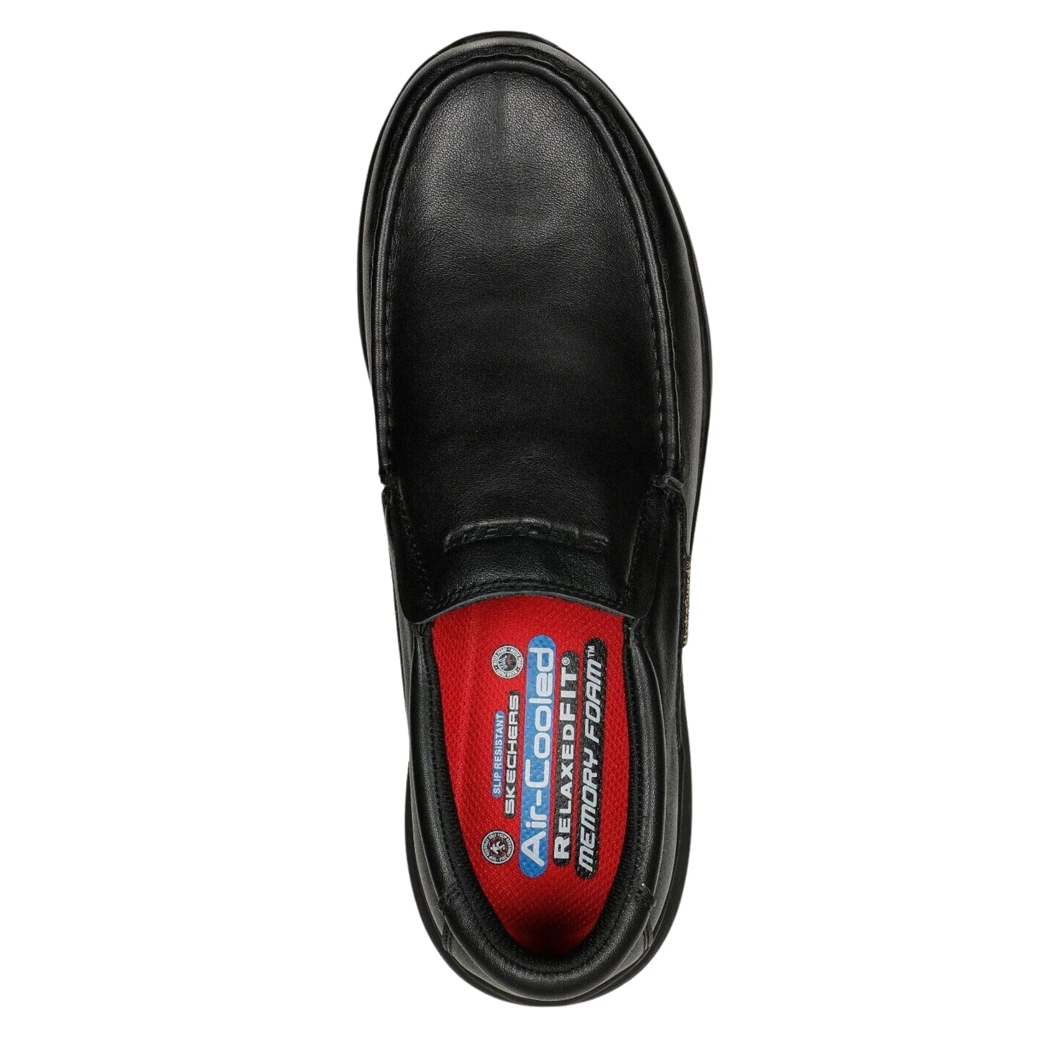 Asics Running Shoes Wide Toe Box Skechers Men's 200077 Ulmus Mockit Black Slip Resistant Waterproof Work Shoes