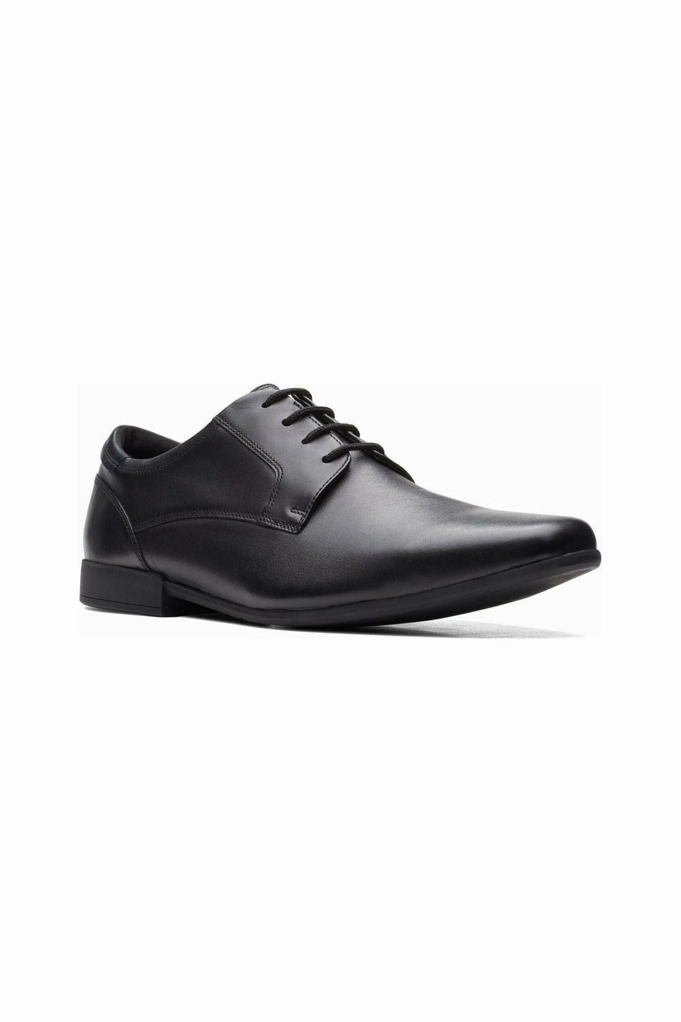 Full Support Leather Smooth Clarks Sidton Lace in Black Leather