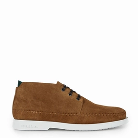 Paul Smith Crane Suede Shoe Tan Slip Resistant Sole