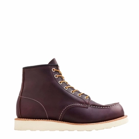 Red Wing 6-Inch Classic Moc Boot Black Cherry Art Gallery Protective Sole
