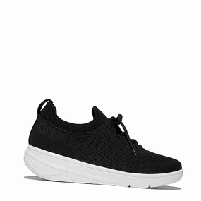 Women's FitFlop, SUPER-Q Knit Slip-On Laced Sneaker Energy Lift