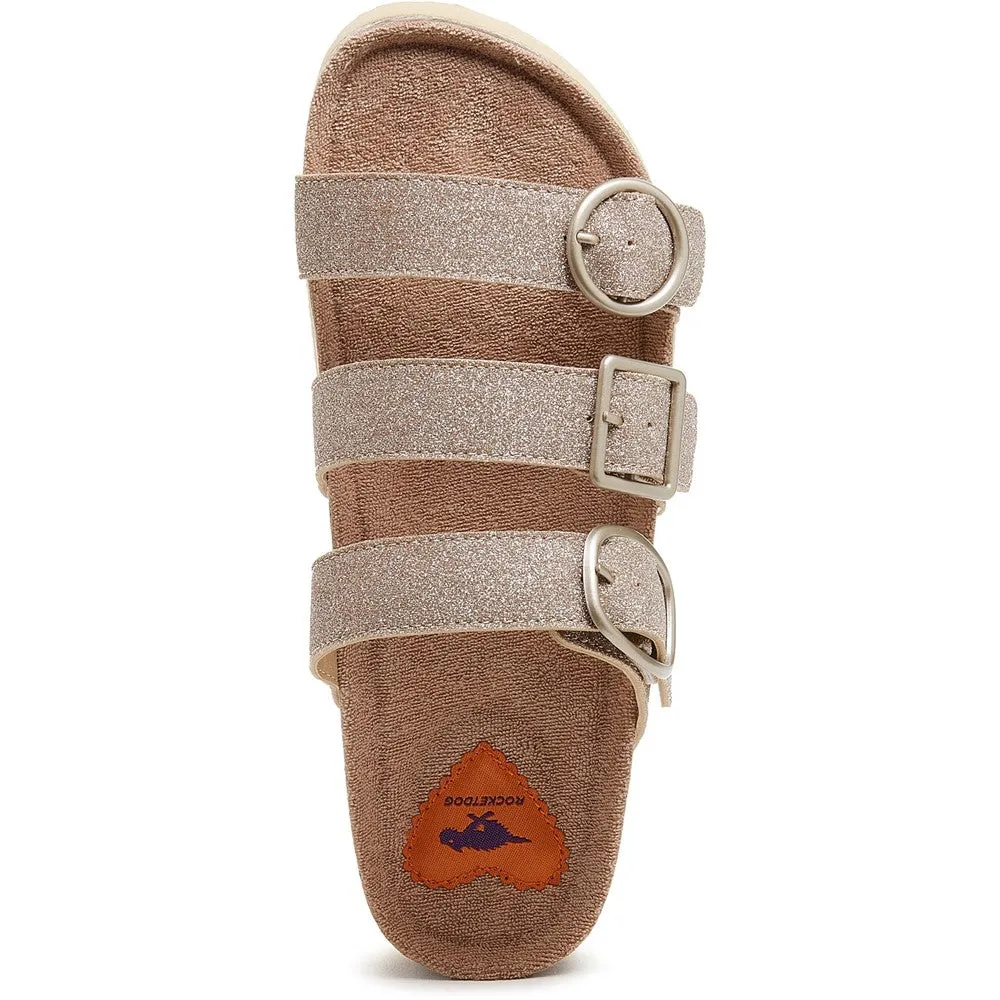 Loose Fit Light Travel Flats Rocket Dog Astor Glenn Glitter Sandal