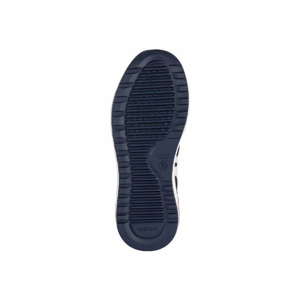 Geox J Alben Boy D Lace Up Infant Trainer Buckle Design Air Cushion