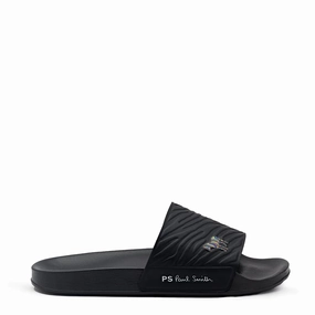 Neutral Color Flexible Build Paul Smith Nyro Sliders Black Zebra