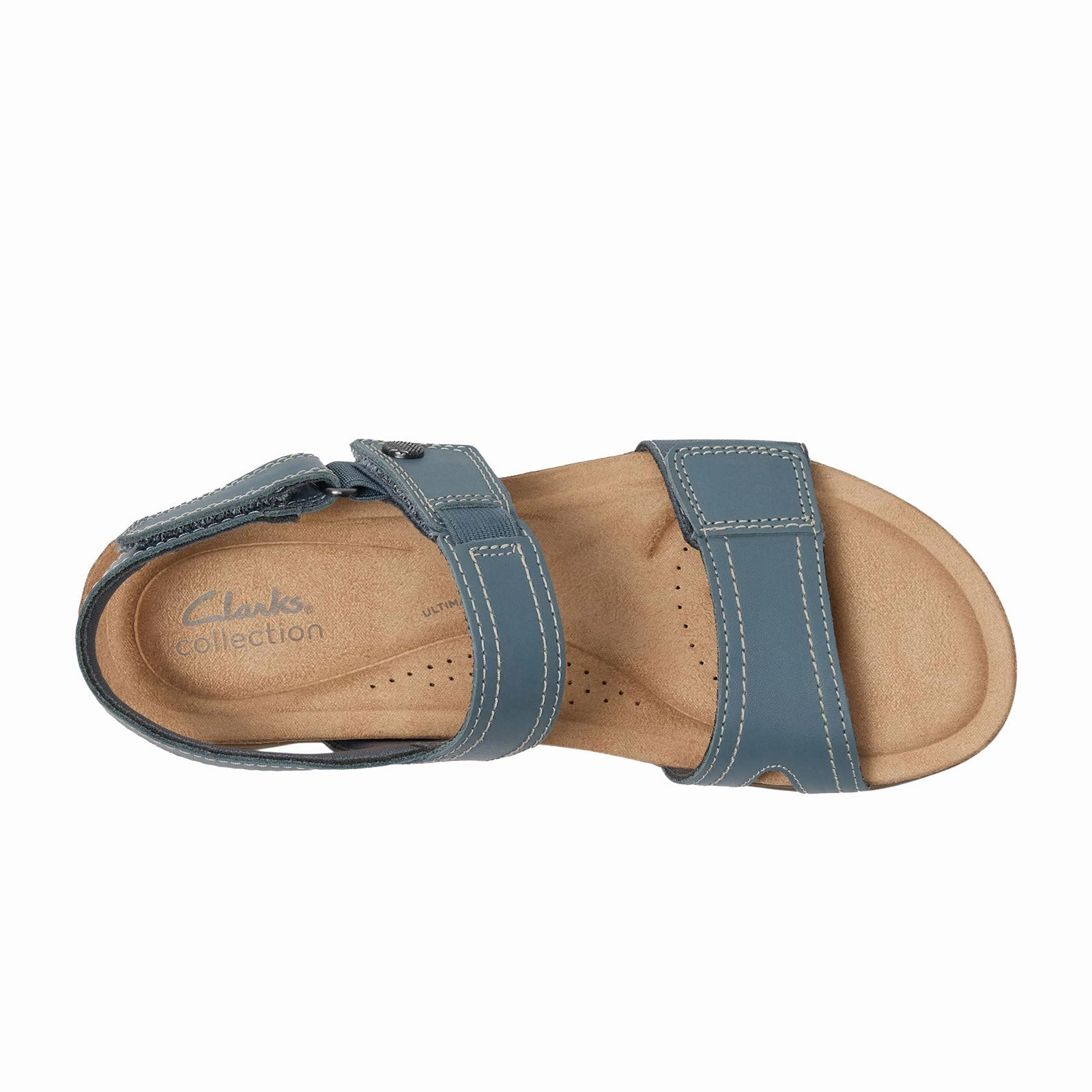 Women's Clarks, April Clover Sandal Arch   Support synthetic leather