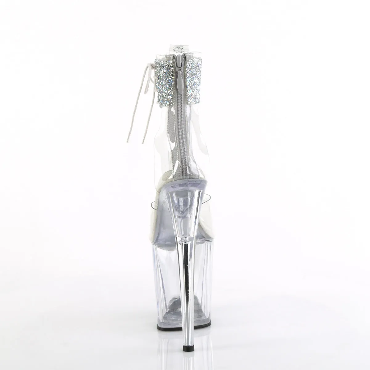 FLAMINGO-824RS-02 Pleaser Clear/Silver Sexy Platform Shoes (Pole Dancing Heels) Asics Gel Rocket Volleyball Shoe
