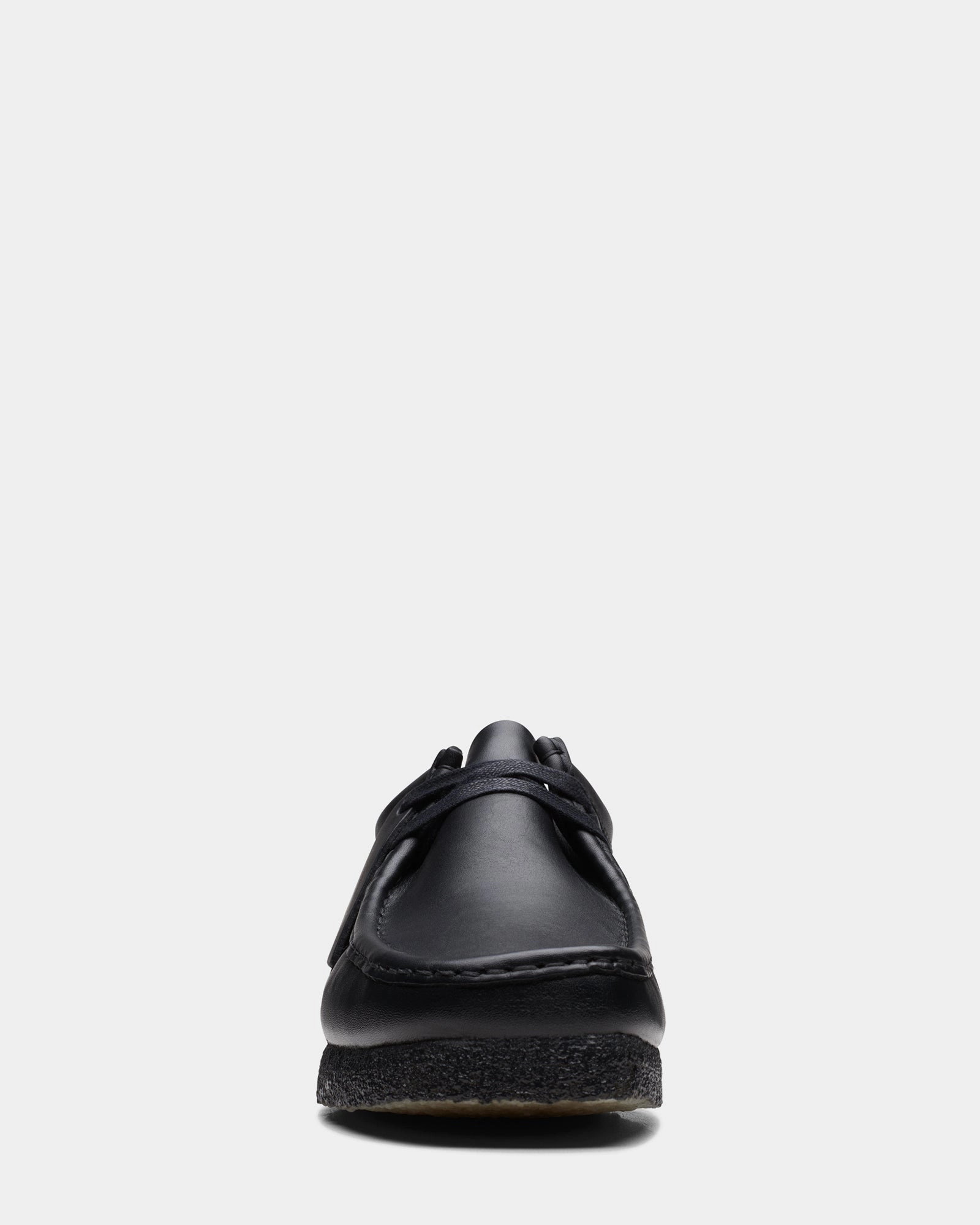Wallabee (M) Black Leather Sleek Style
