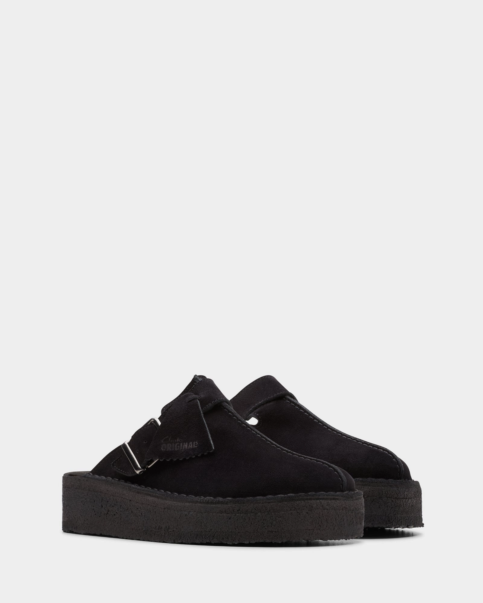 Trekwedge Mule Black Suede Slow Step