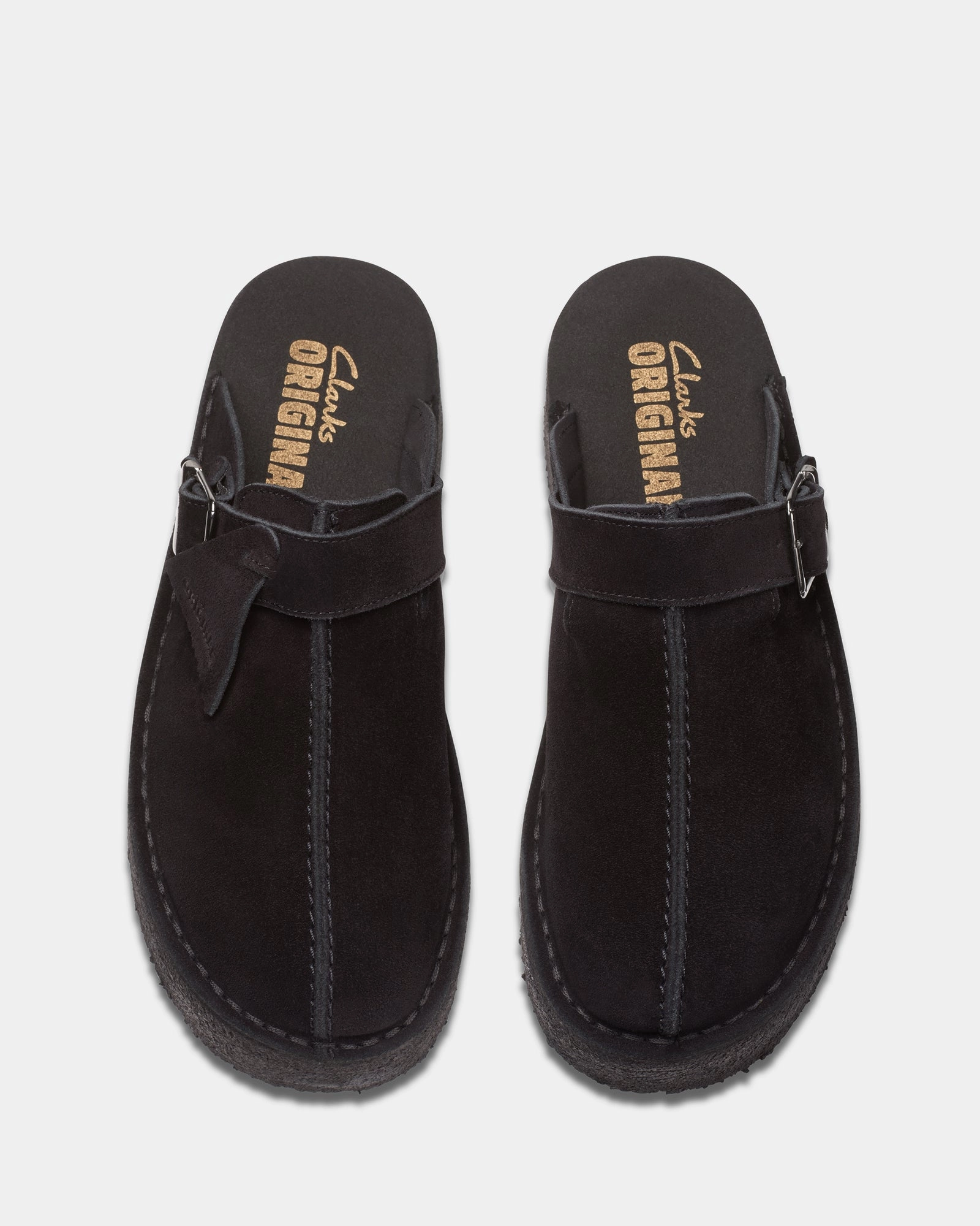 Trekwedge Mule Black Suede Relax Step Street Comfort