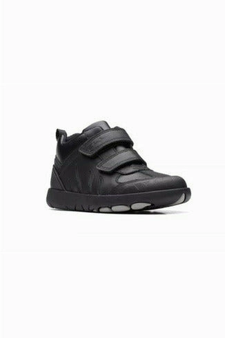 Fund Walk upper Clarks Rex Hop Kid black leather
