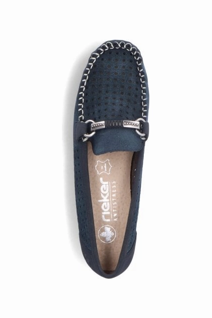 Sandals style boots Rieker Ladies Shoes 40253-14 in Blue