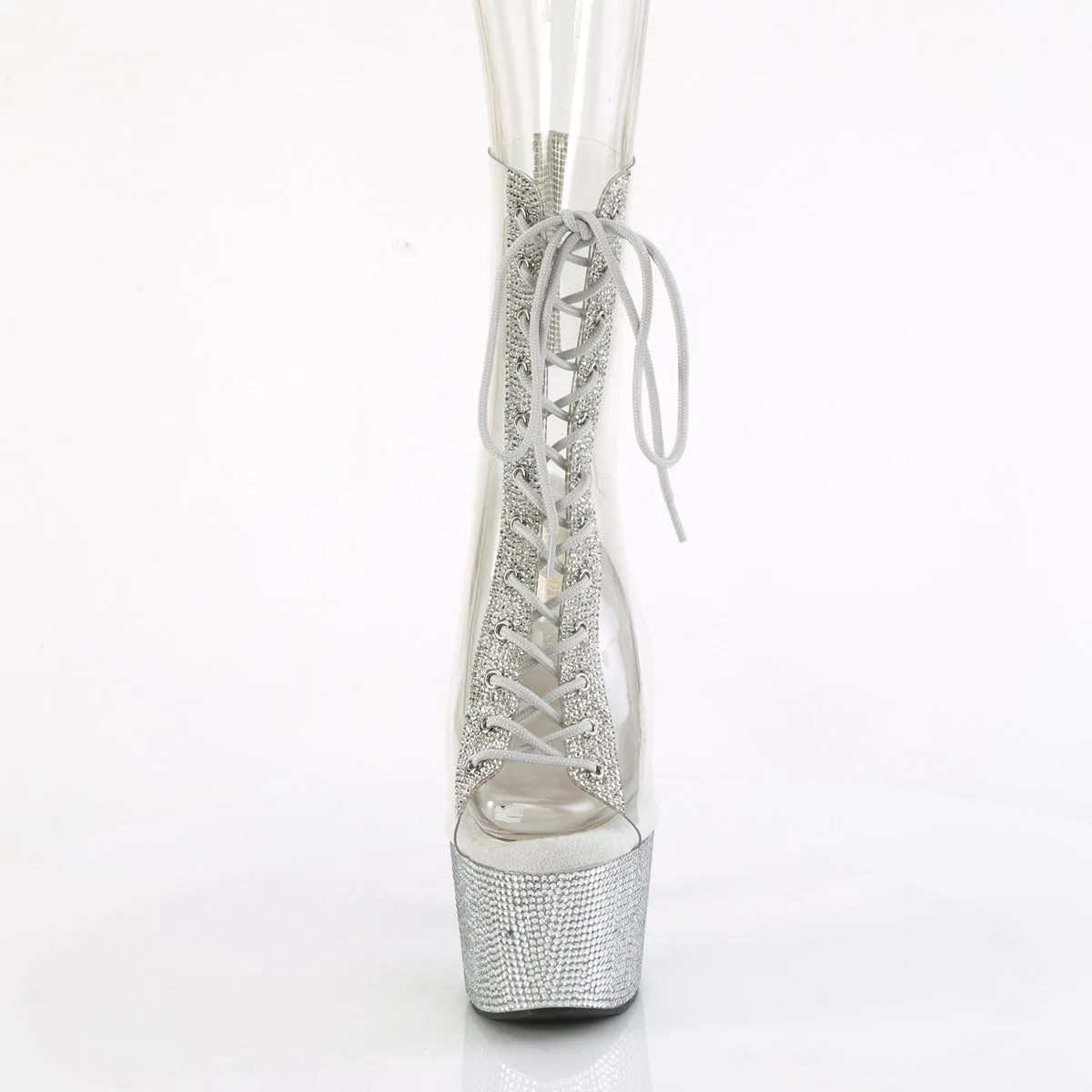7 Inch Heel BEJEWELED-1016C-2-7 Clear Rhinestone How To Keep Feet Cool In Work Boots