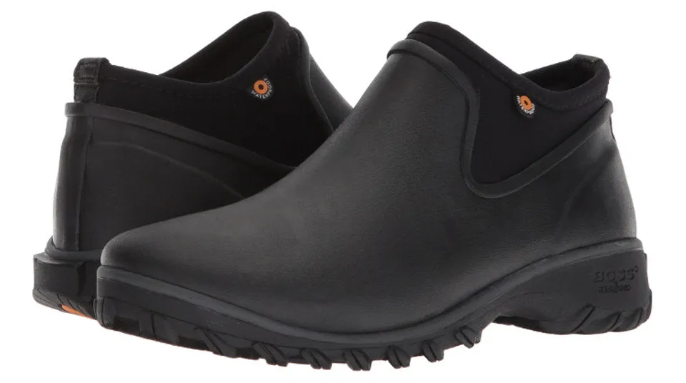Rain Boot Dupes Bogs Women's Sauvie Chelsea Slip On Boot Black