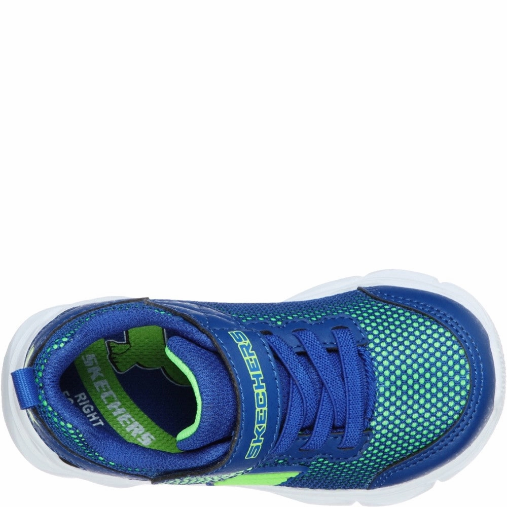 Sunny Wear Skechers Advance-Intergrid Touch Fastening Strap Trainer with Two Layer Mesh Upper
