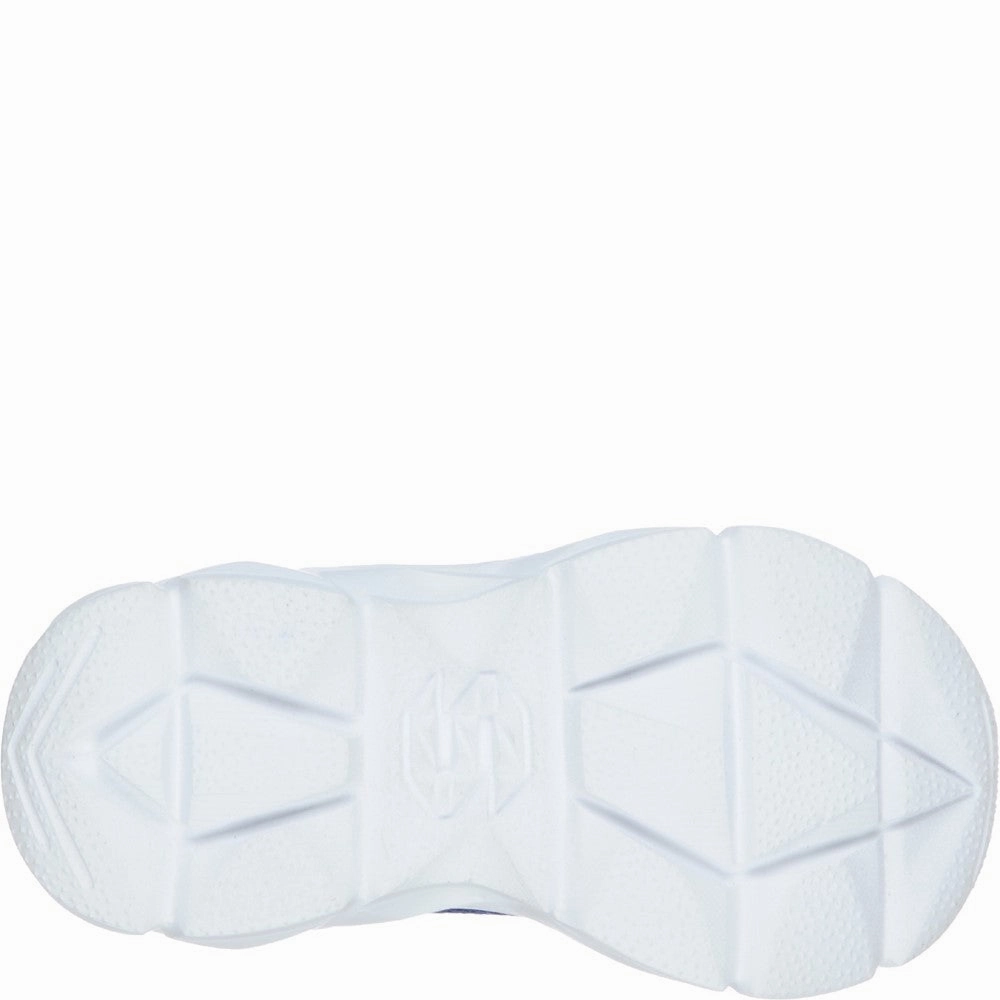 Smooth Lining Comfort arch Skechers Advance-Intergrid Touch Fastening Strap Trainer with Two Layer Mesh Upper