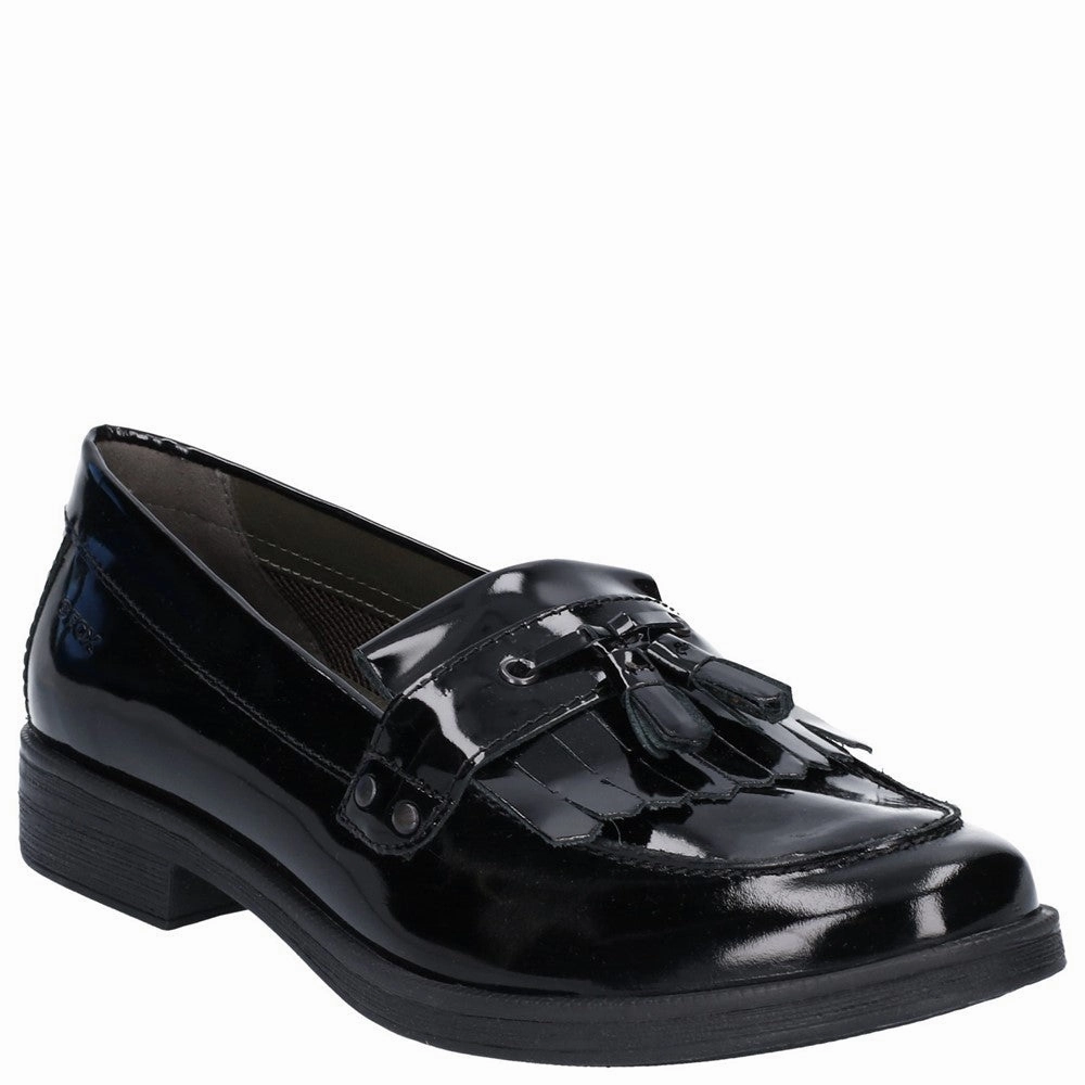 Mesh Geox J Agata A Slip On Junior School Shoes