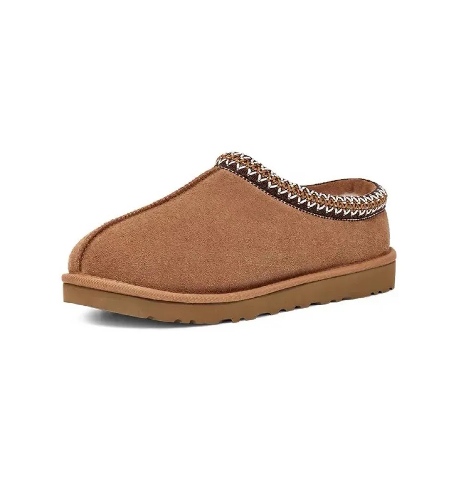 Winter Women Suede Slippers Genuine Leather Tasman Fur Slippers Tazz Shoes Ultra Mini Girls Boy Low-top Warm Boot Short Plush Sunsplash Slides