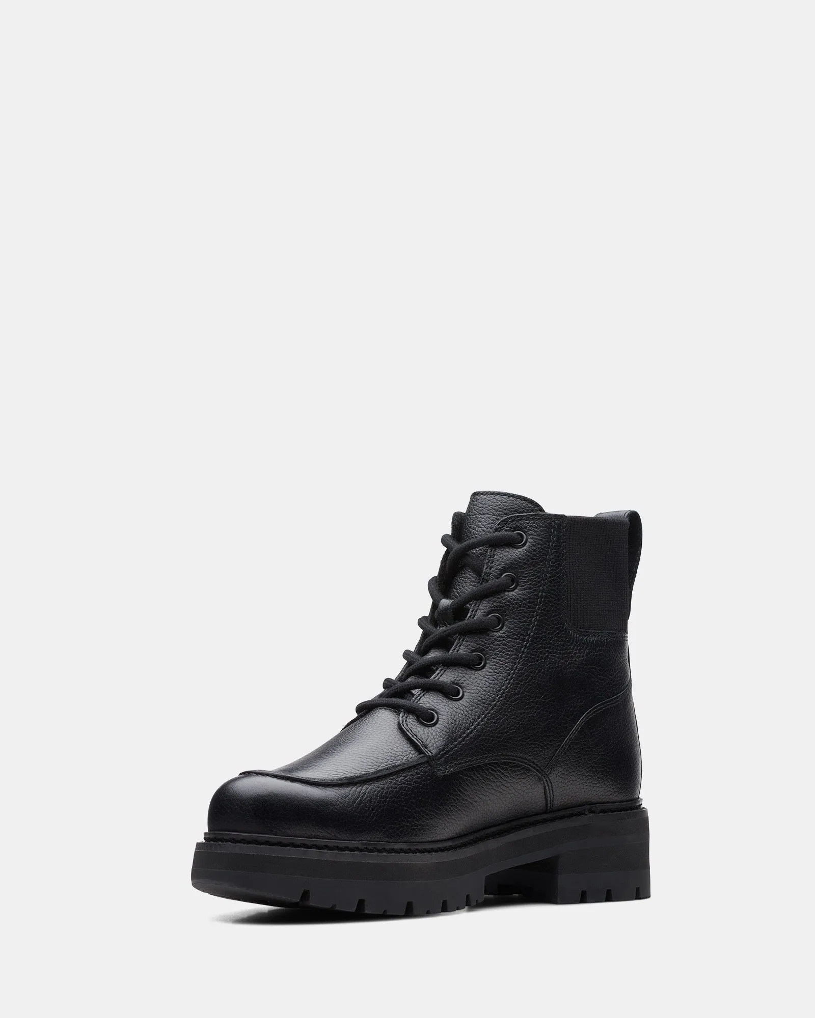 Reinforced Seams Seamless Fit Orianna Mid Black Wlined Leather