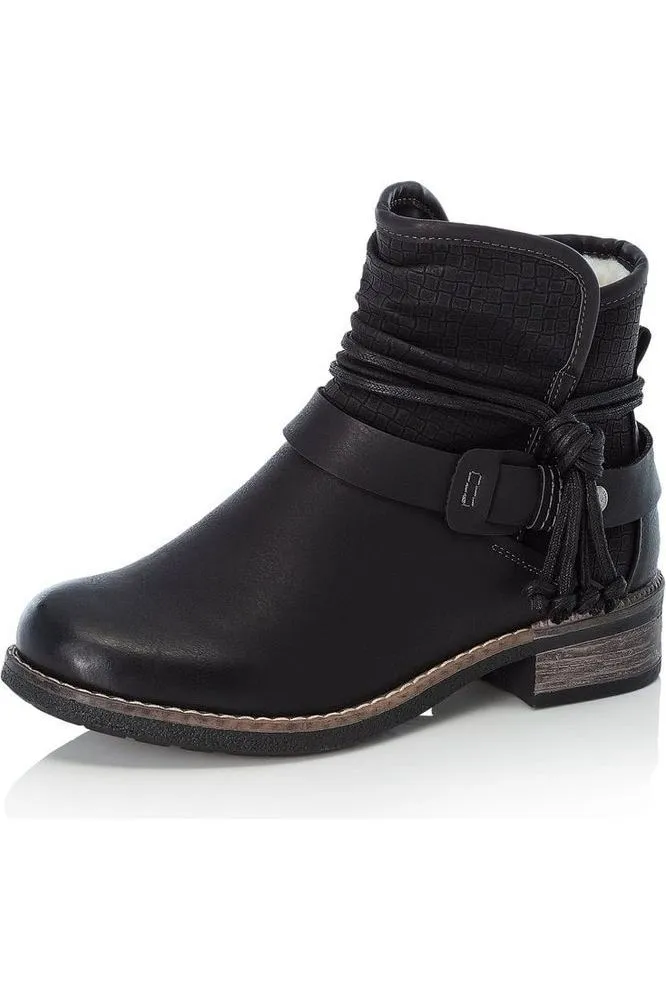 Rieker Ladies boots 94689 00 black Avant Mood