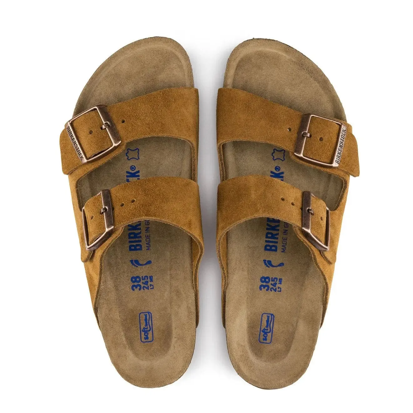 Flexible Motion Birkenstock Womens Arizona SFB Narrow Sandal Mink
