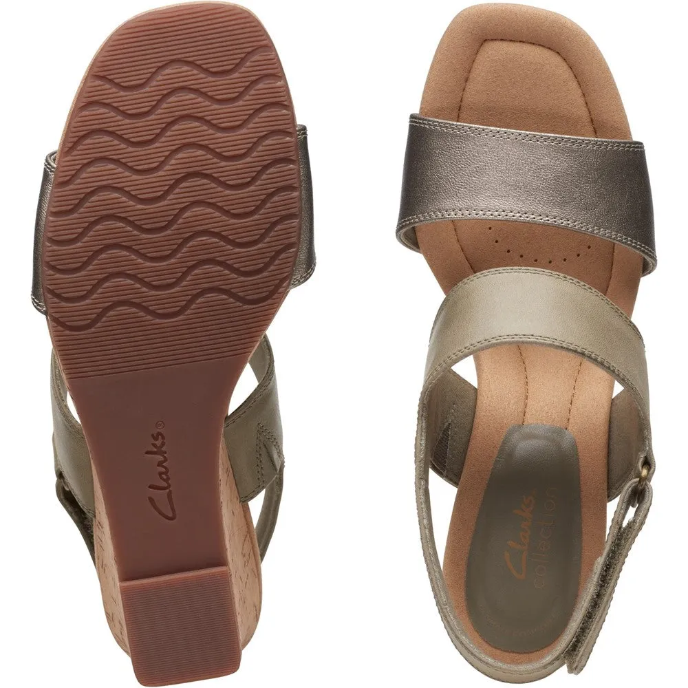 Clarks Kyarra Faye Sandals Comfortable Travel Sandals
