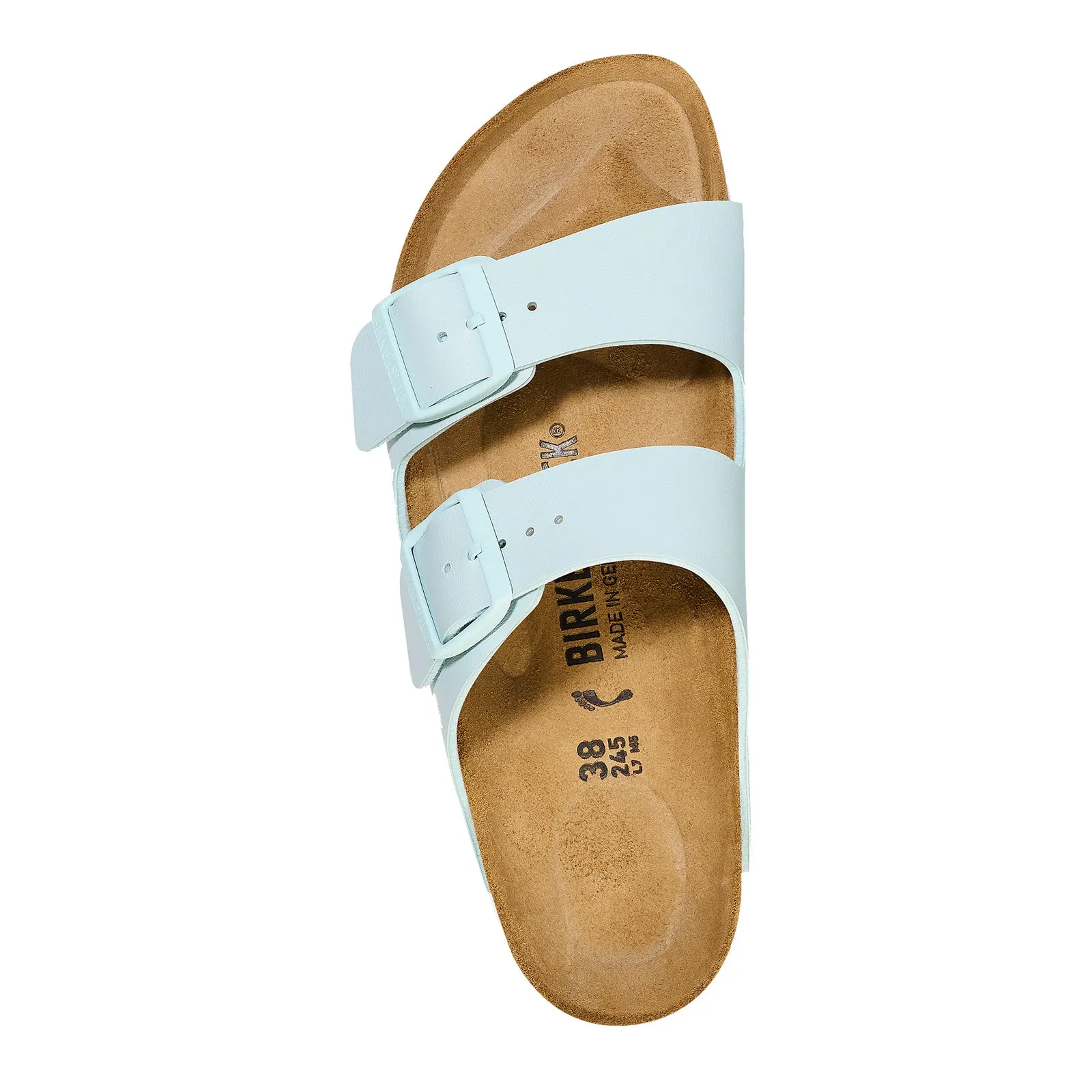 Women's Birkenstock, Arizona Slide Sandal - Narrow Fit Open Back Modern Glow