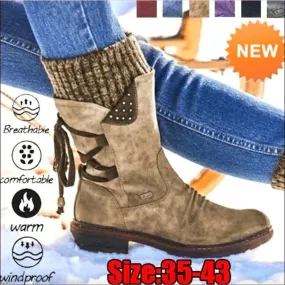 Costco Crocs Rain Boots Last Day 49% OFF - Women's Winter Mid-Calf Bow Plush Warm Boots