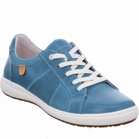 machine - washable insole shoes bow - decorated running option Josef Seibel Caren leather trainer