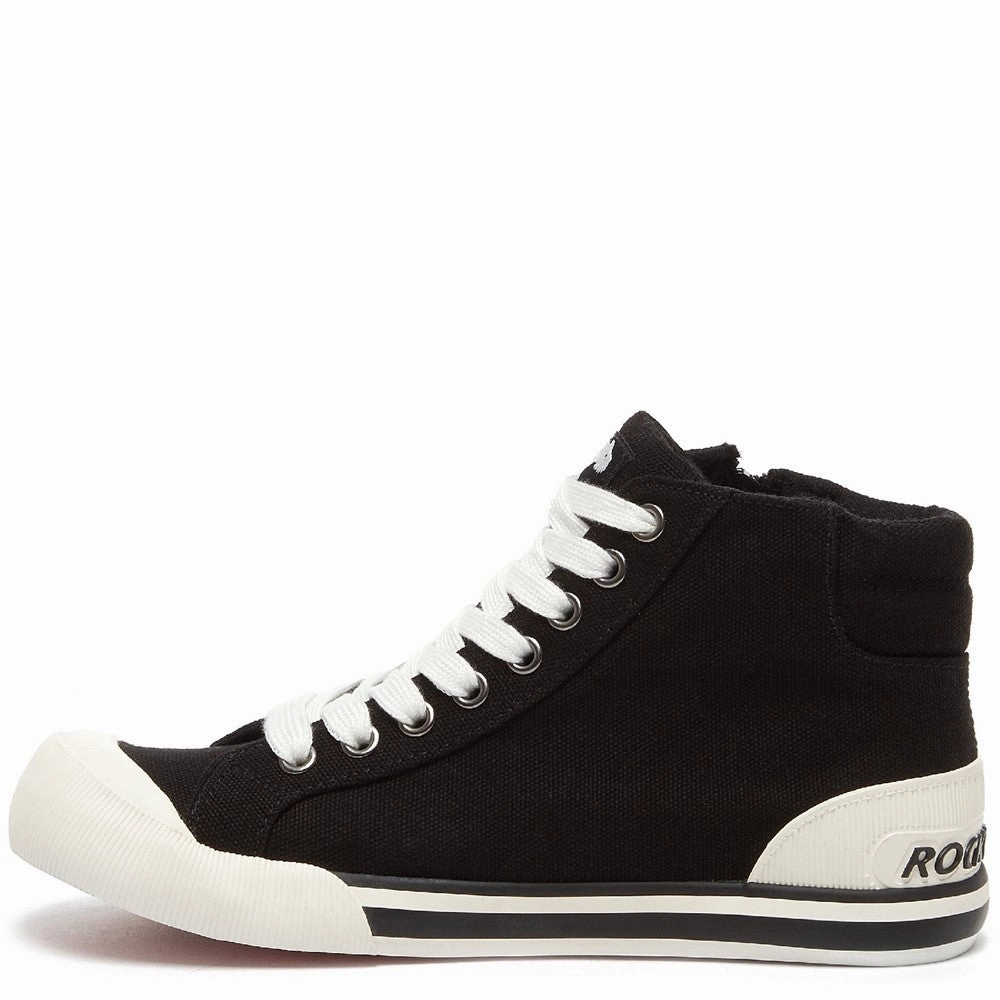 running in a volleyball court area shoes humid - climate running shoes Rocket Dog Jazzin Hi Hi Top