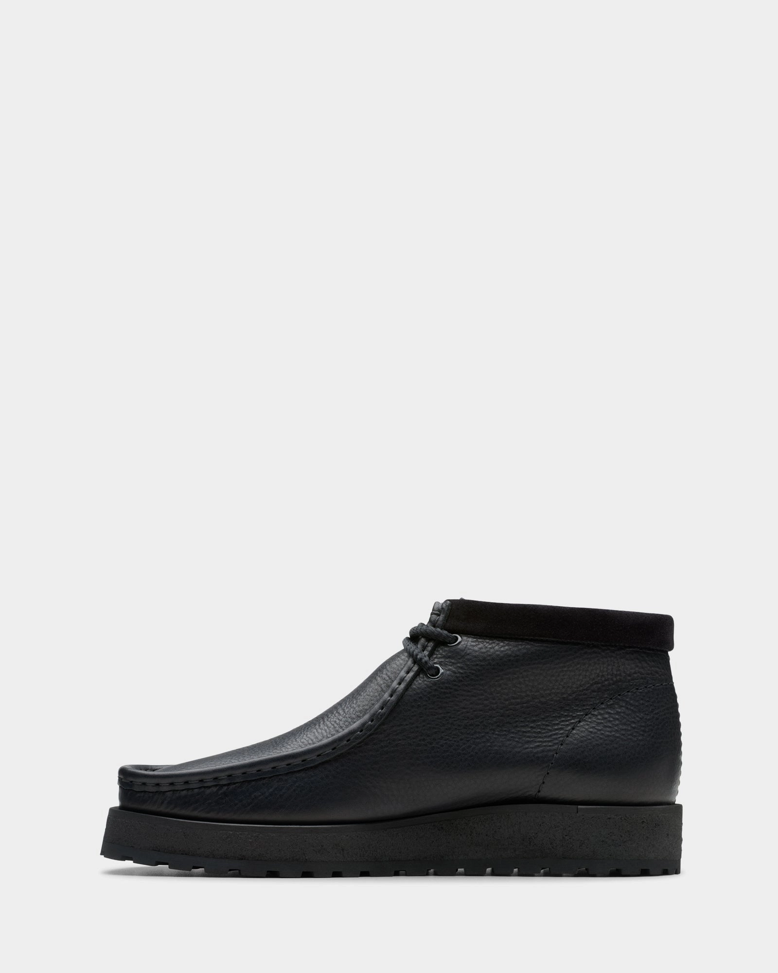 Relaxed Walk Wallabee Scout (M) Black Leather