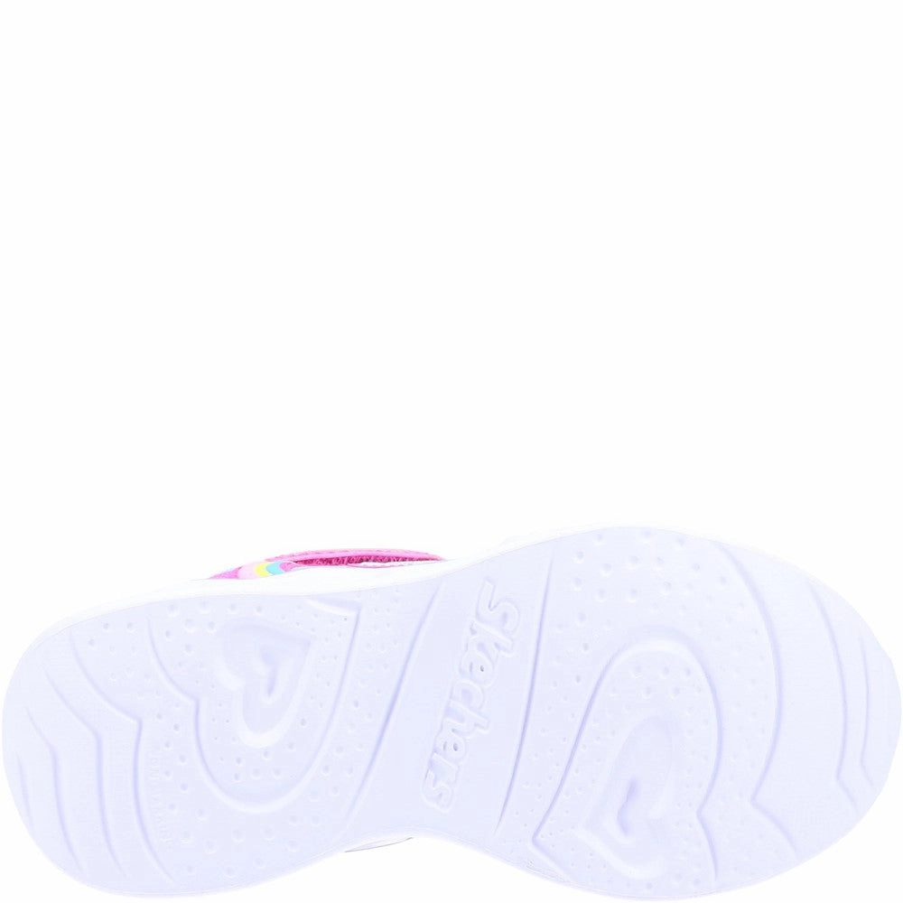Snow Step Pet Pace Skechers Heart Lights Rainbow Lux Sports Shoes