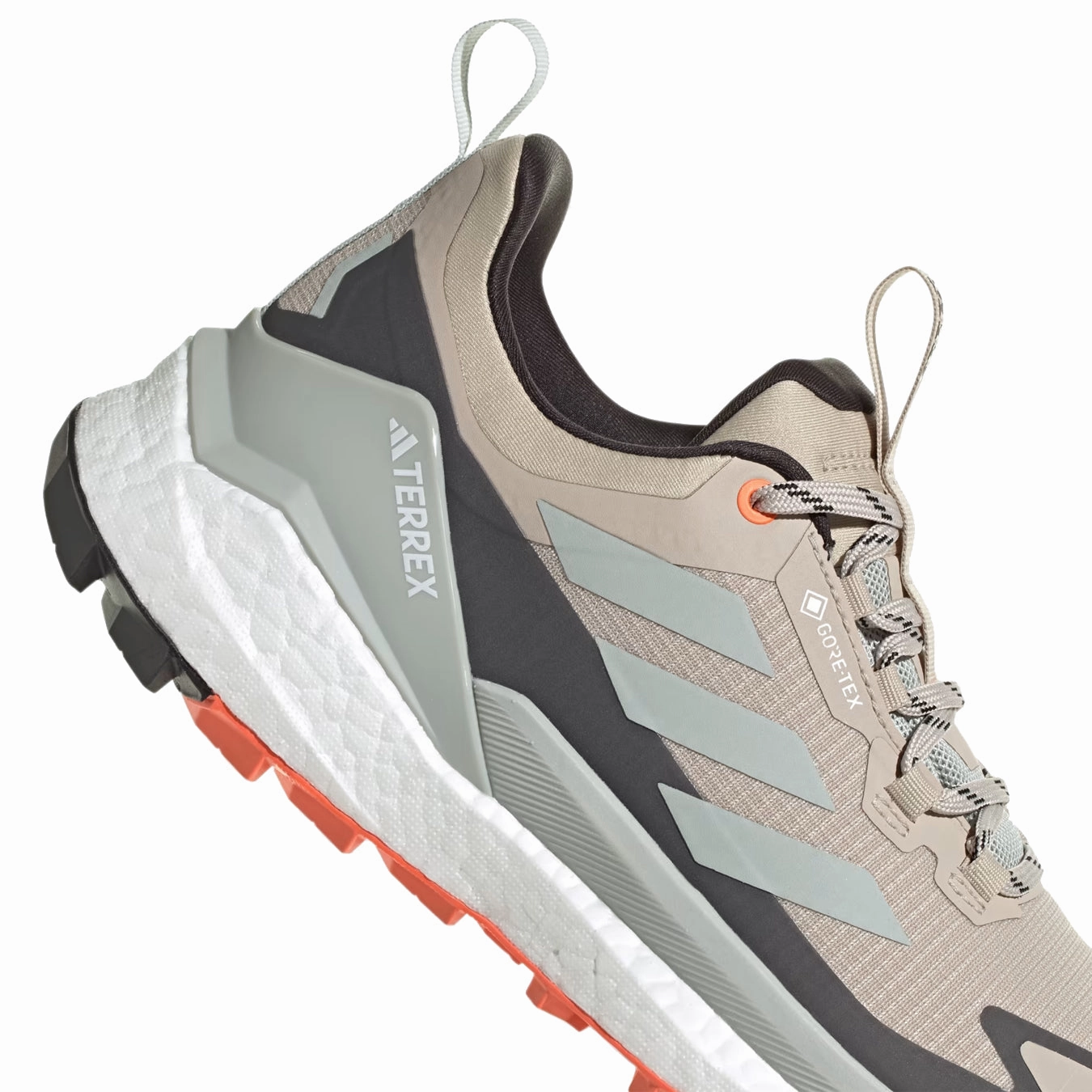 Daily Activity Adidas Terrex Womens Free Hiker 2.0 Low Gore-Tex Wonder Beige / Core Black / Semi Impact Orange
