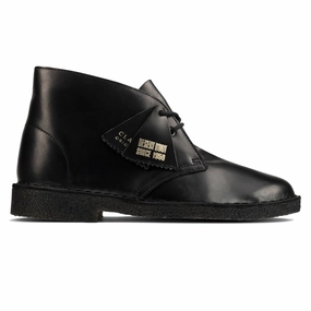 Clarks Originals New Desert Boot - Polished Black ergonomic